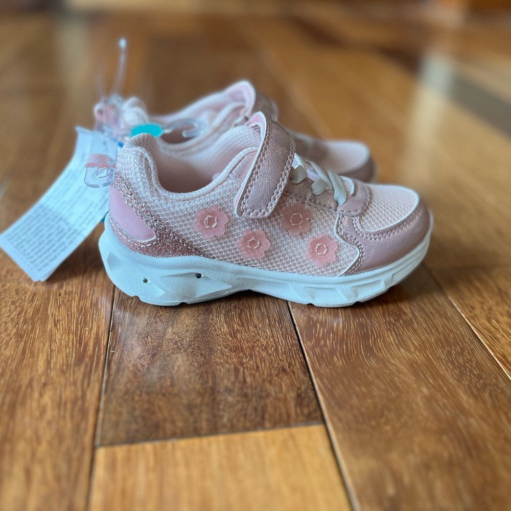 Carter's Pink Floral Light-Up Toddler Sneakers
